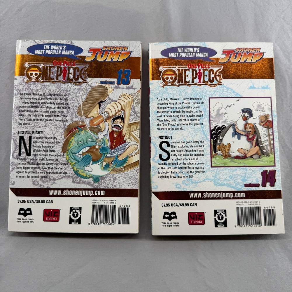 One Piece Manga Volumes 13 & 14 Eiichiro Oda Shonen Jump VIZ Media English Lot - Picture 2 of 3